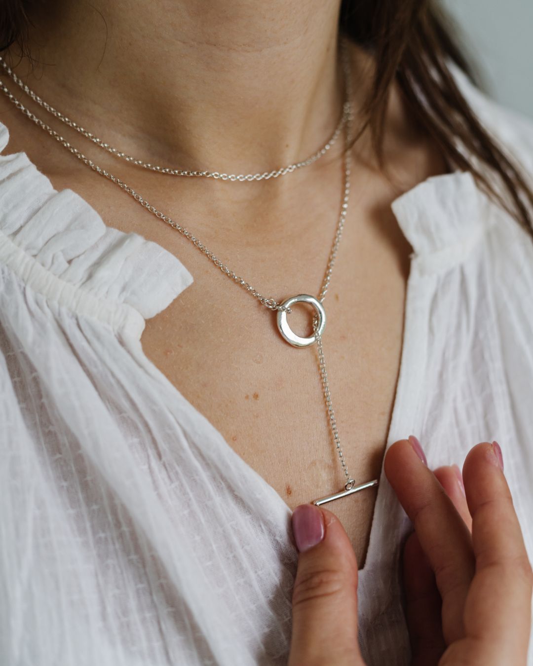 Peace Lariet Necklace